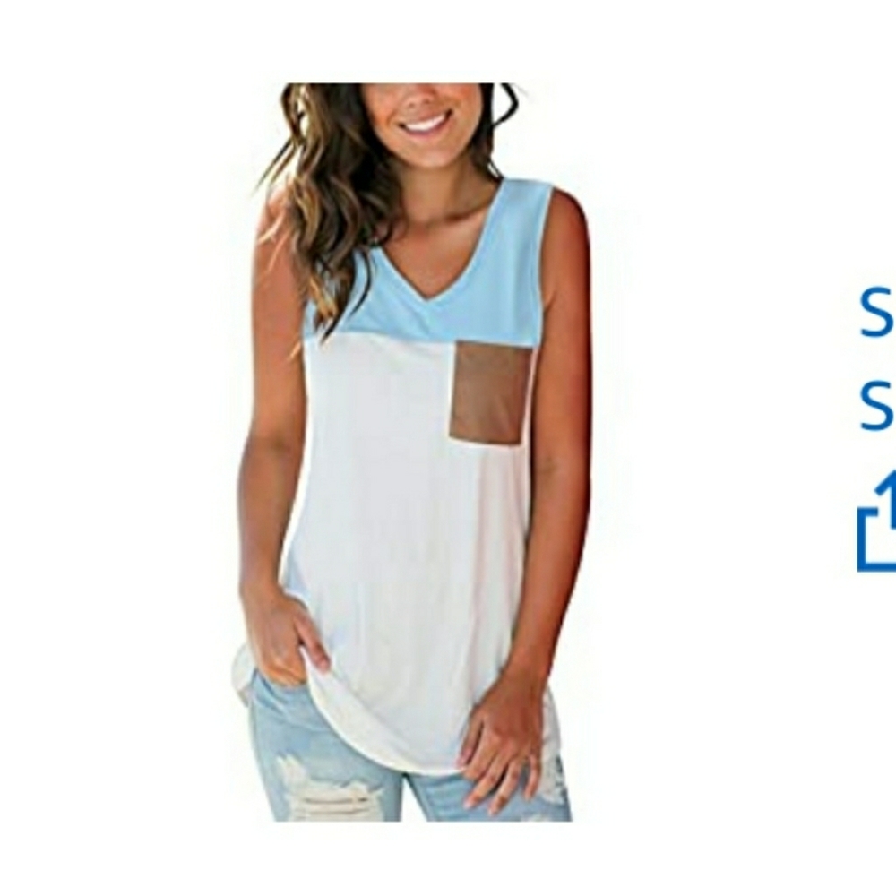 EUC pocket tank top